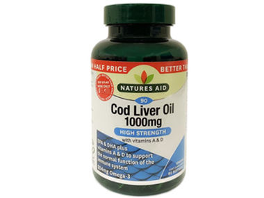 Cod Liver Oil 1000mg 180 caps