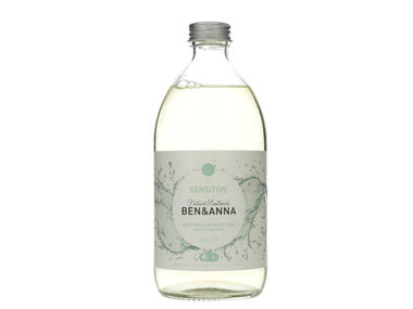 Mouthwash in glass bottle Mouthwash in glass bottle