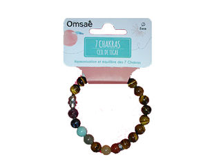 7 Chakras Bracelet Ceil de Tigre