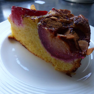 Plum and Almond Pudding