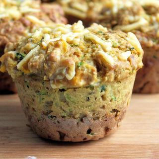 Cheesy Courgette & Sweetcorn Muffins