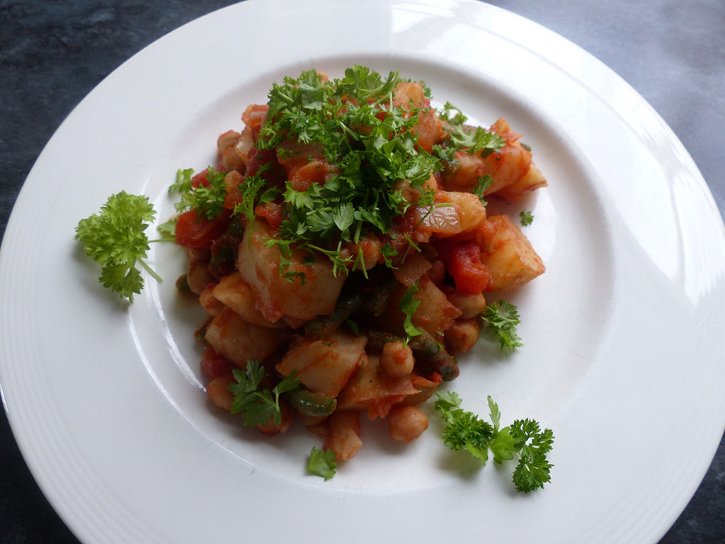 French Beans & Potato Vegetable Stew