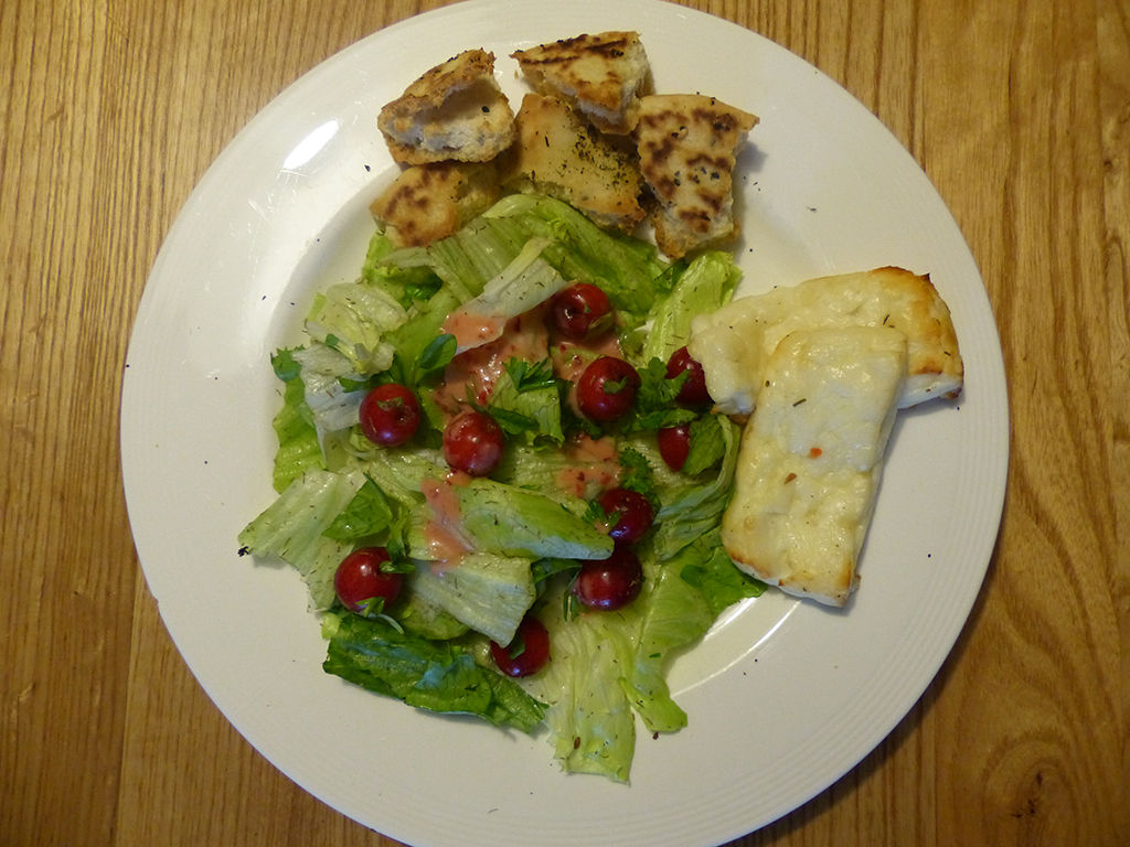 Halloumi and Cherry Salad