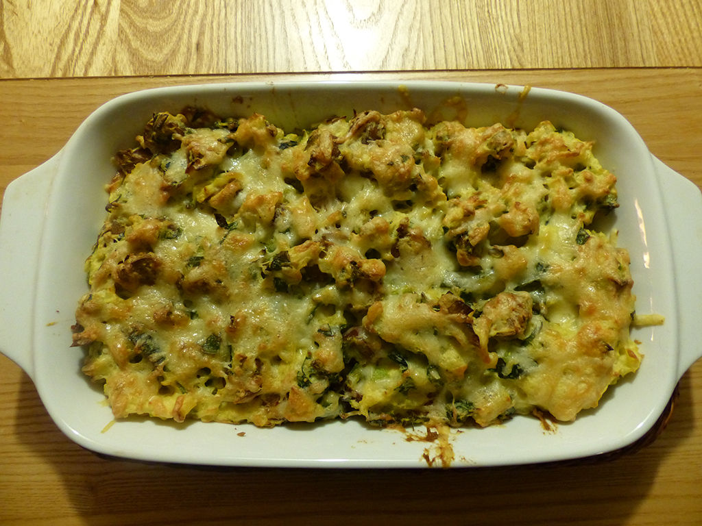 Leek and sausage pie