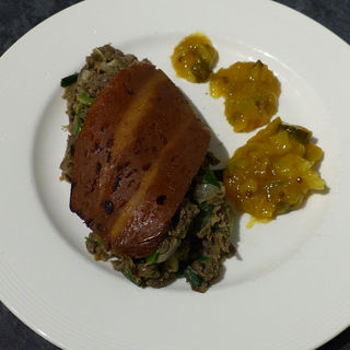 Lentils with Piccalilli