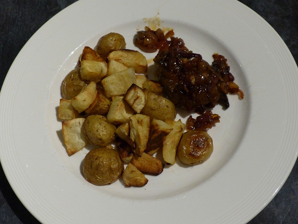 Pigeon with roasted parsnip