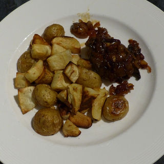 Pigeon with roasted parsnip