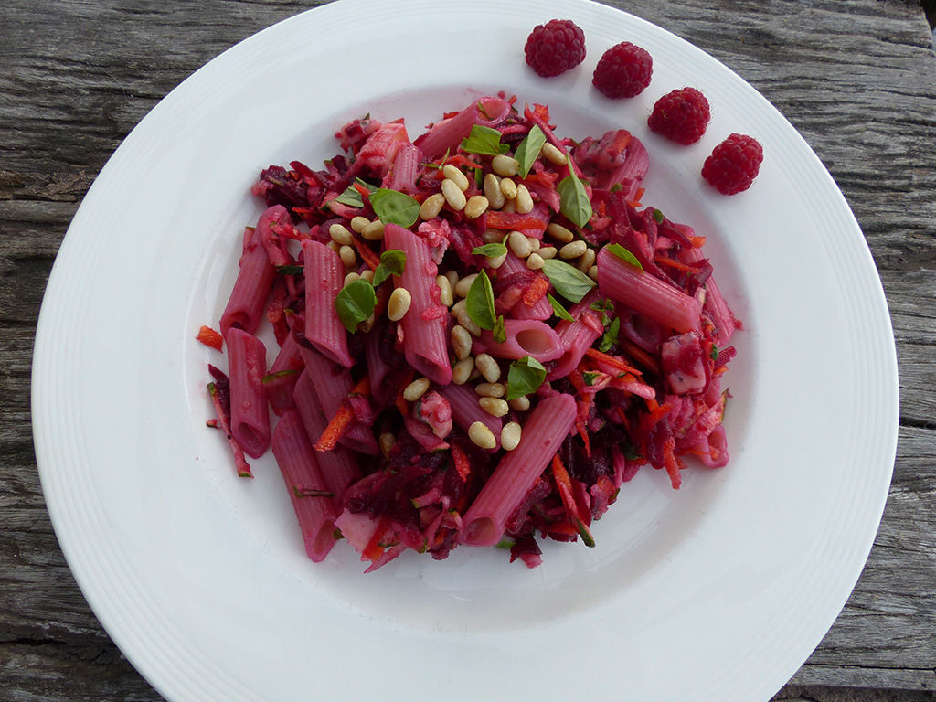 Pink summer salad