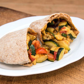 Pita with Cooked Vegetables