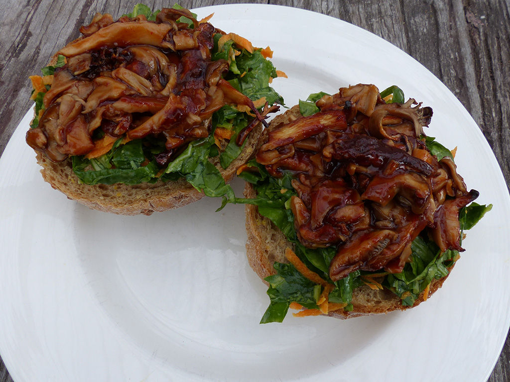 Pulled Mushroom Rolls