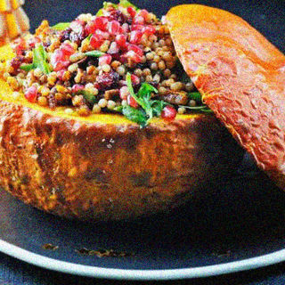 Stuffed Pumpkin with Quinoa