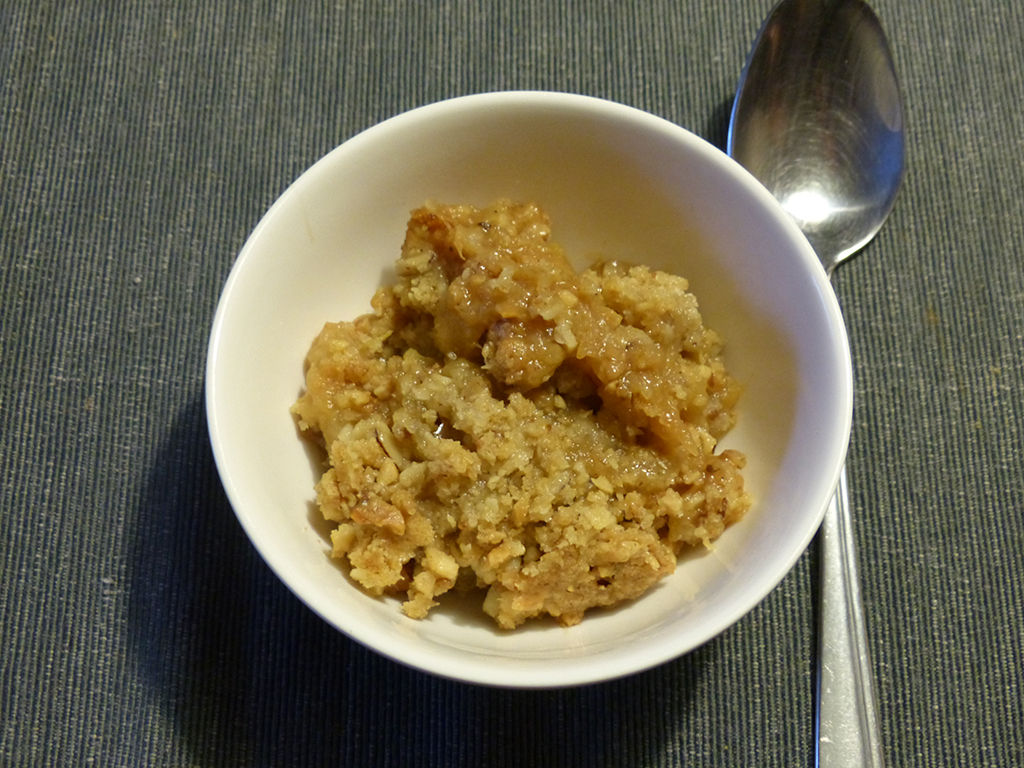 Rhubarb and Apple Crumble