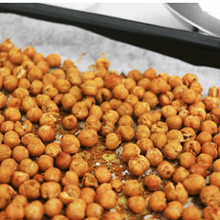 Dry-Roasted Curried Chickpeas