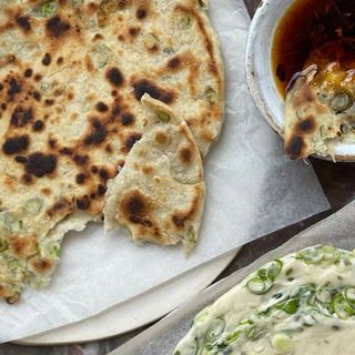 Seaweed and Spring Onion Pancake