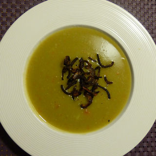 Split Pea Soup with paprika onions