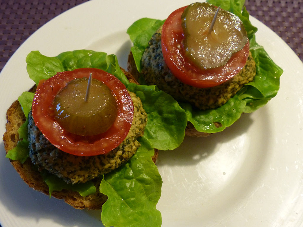 Tofu Burger with nori