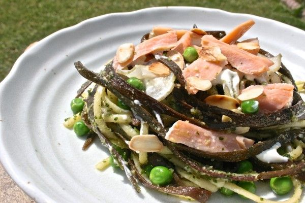 Trout & almond pesto Sea Spaghetti