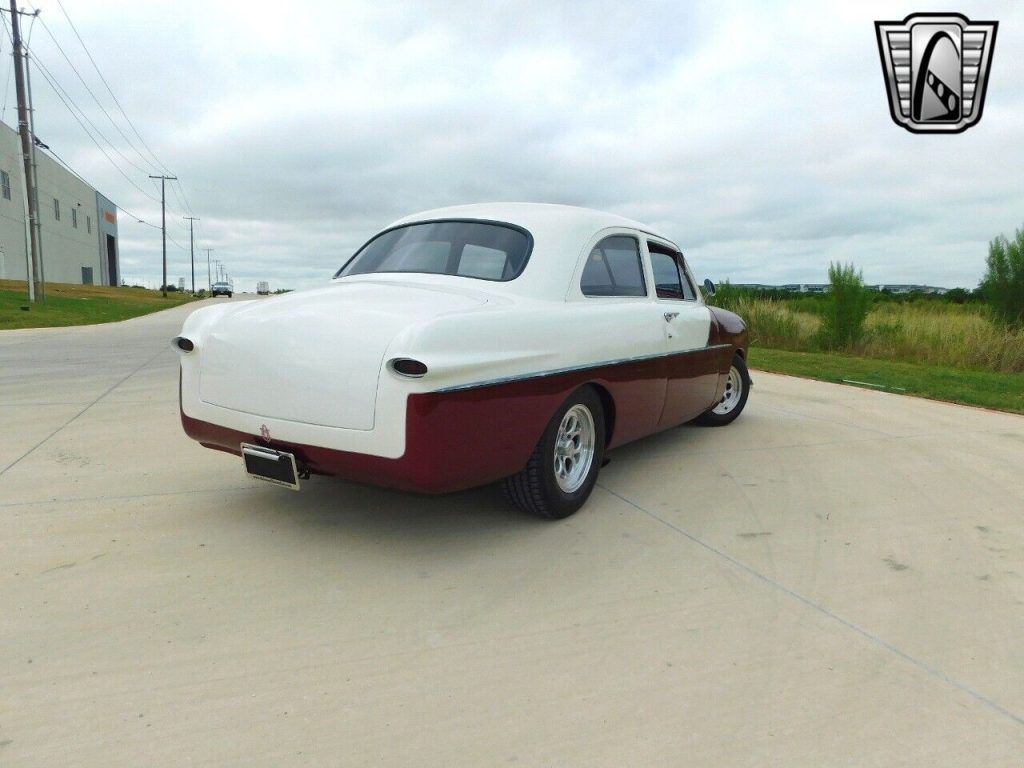 Pearl White / Maroon 1950 Ford Custom 302 CID V8 4 Speed auto w/ Overdrive Auto