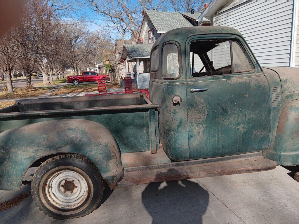 1952 Chevy 1/2 ton, Short Box, 5 Window cab, 3 spd. Trans, Original Engine