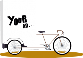 Tricycle advertisement