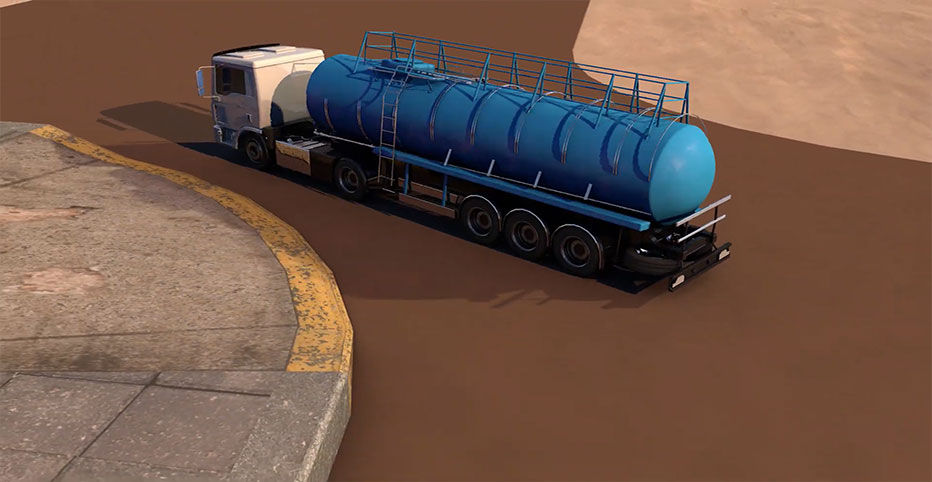 3D Animation of Truck for a Film