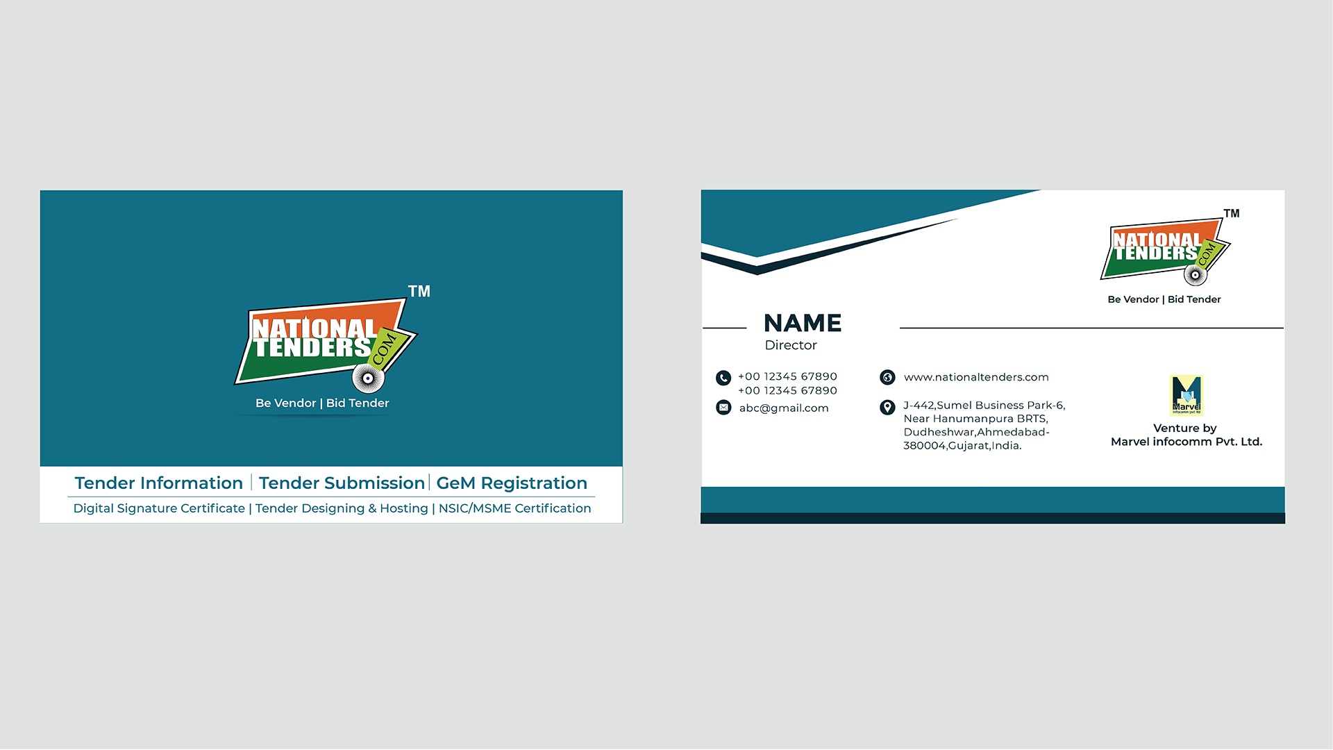 National Tenders - Visiting Card