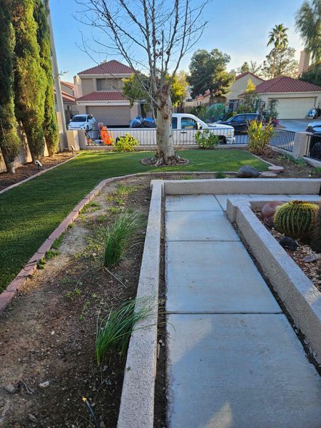 Front yard after landscaping