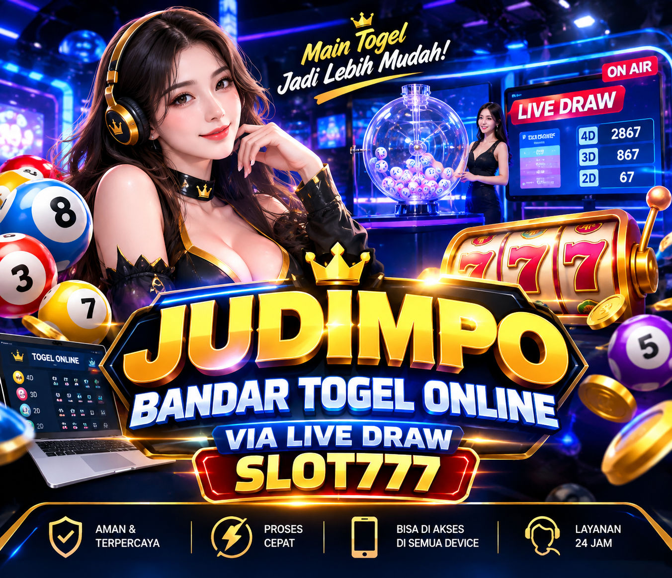  Judimpo Bandar Togel Online Via Live Draw Slot777 di Yogyakarta