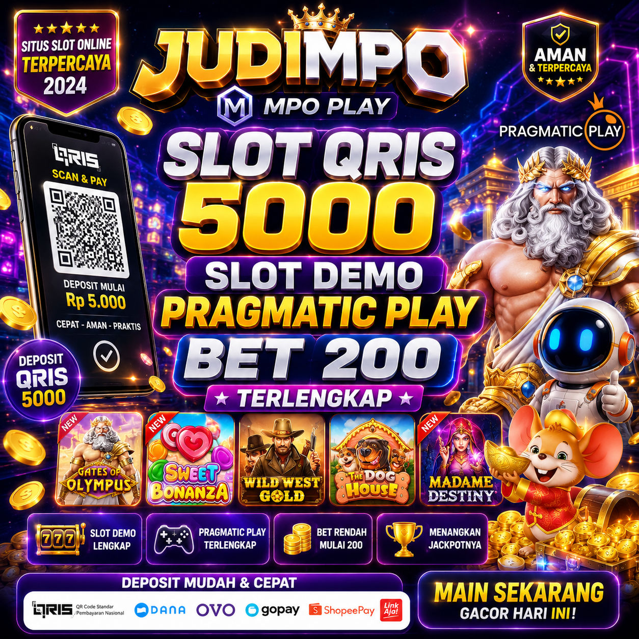 Judimpo slot demo PG Soft online bet 200 perak MPO Play gacor hari ini