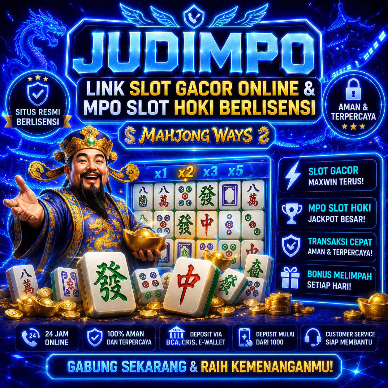 JUDIMPO : Link Slot Gacor Online & Mpo Slot Hoki Berlisensi
