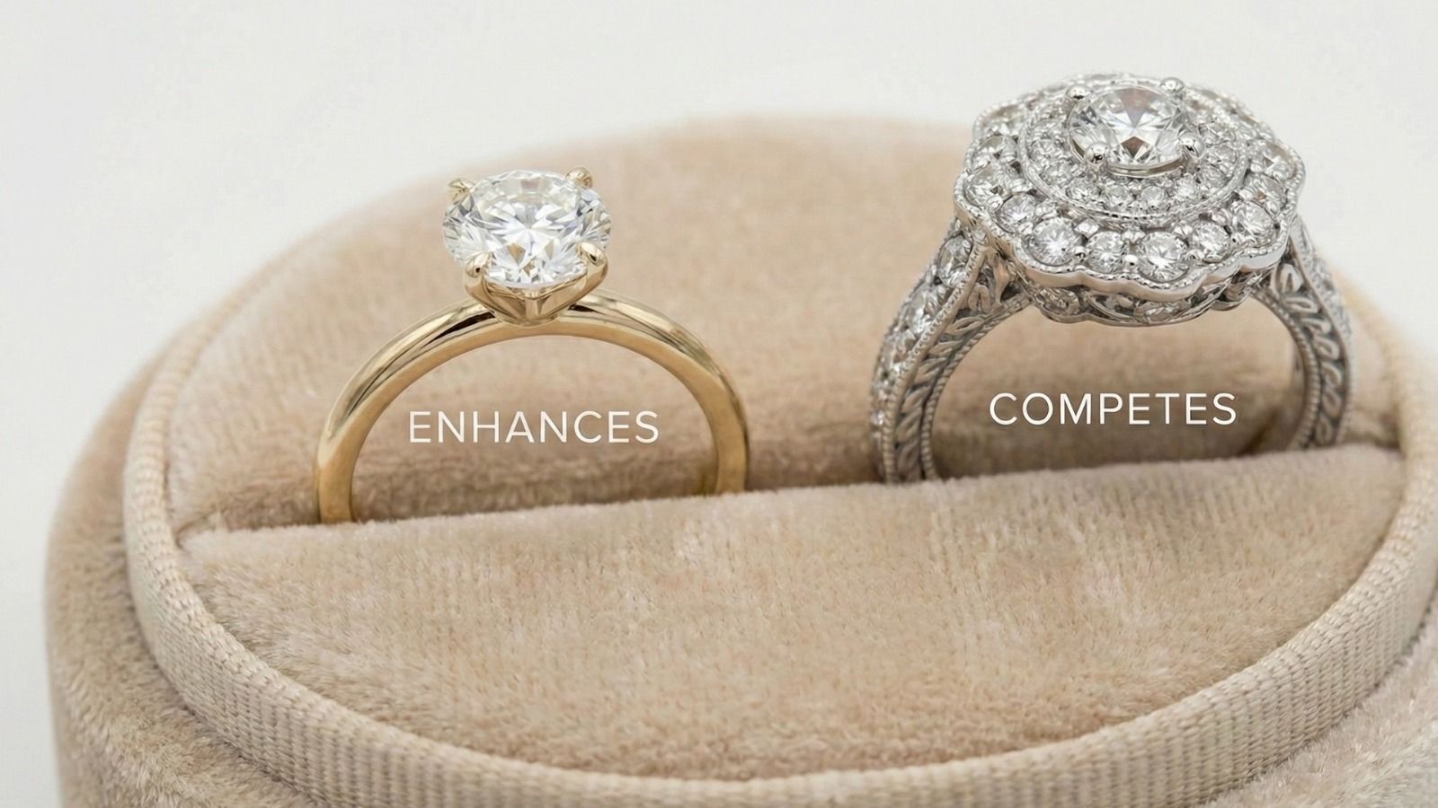 Emerald cut engagement ring details
