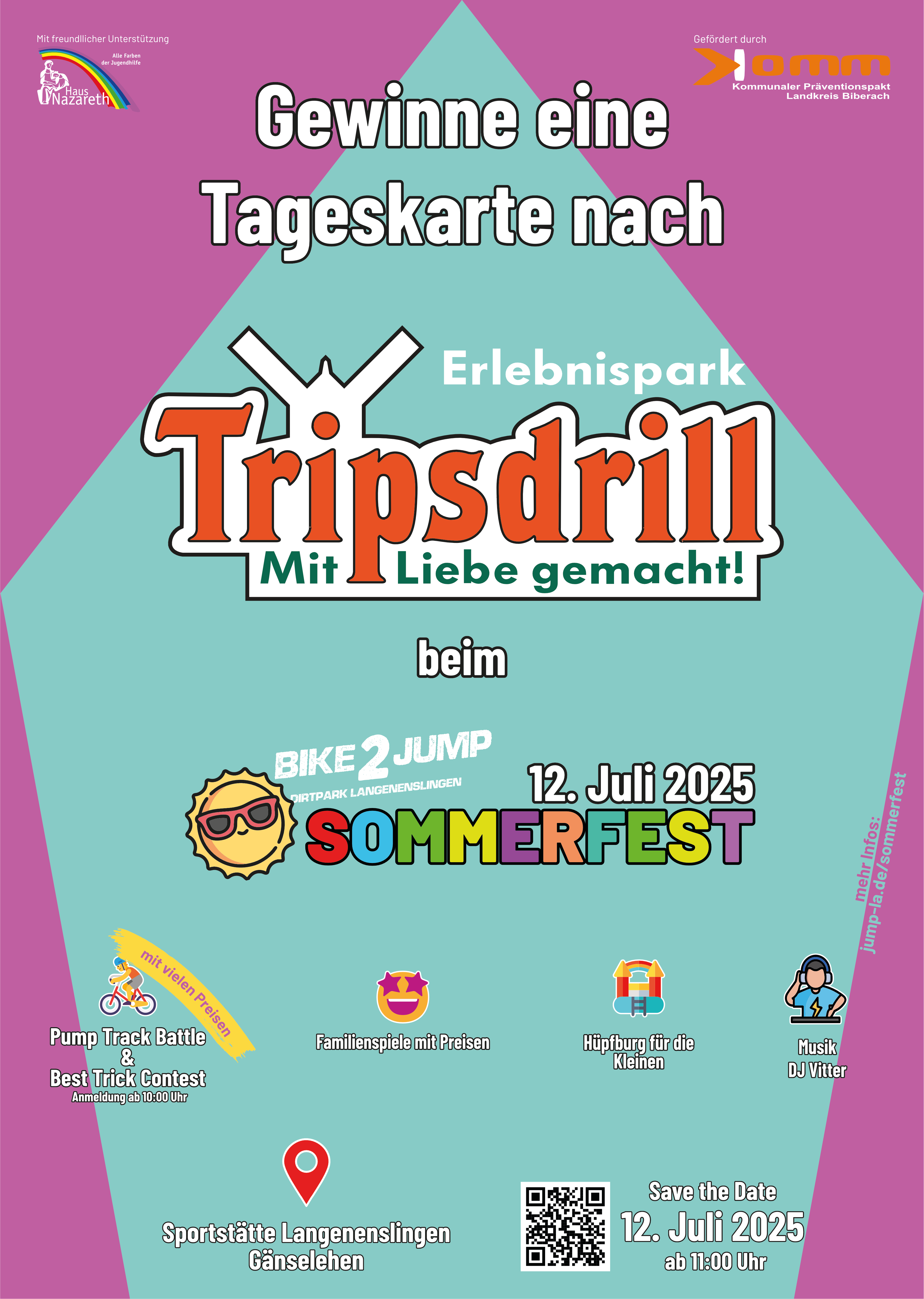 Plakat vom Sommerfest