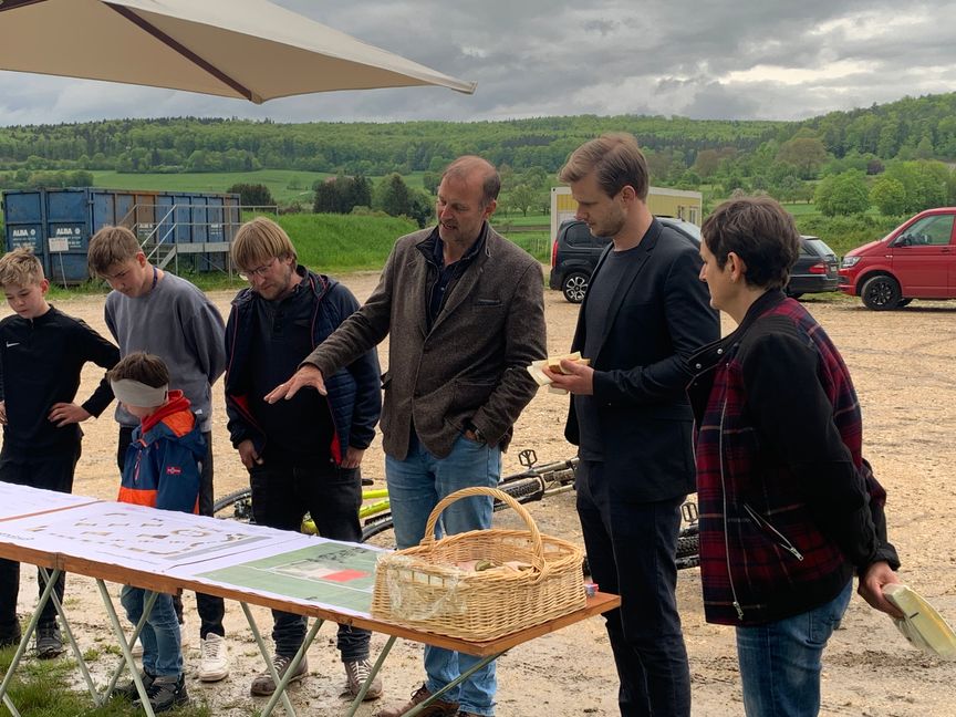 Treffen an dem zukünftigen Dirtpark