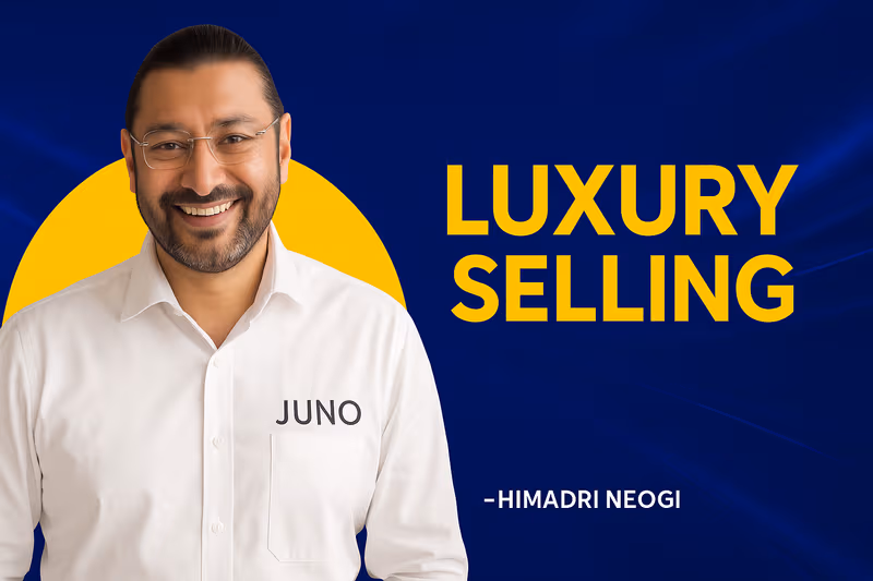 Juno School Luxury Selling Workshop thumbnail showing a person presenting to a group