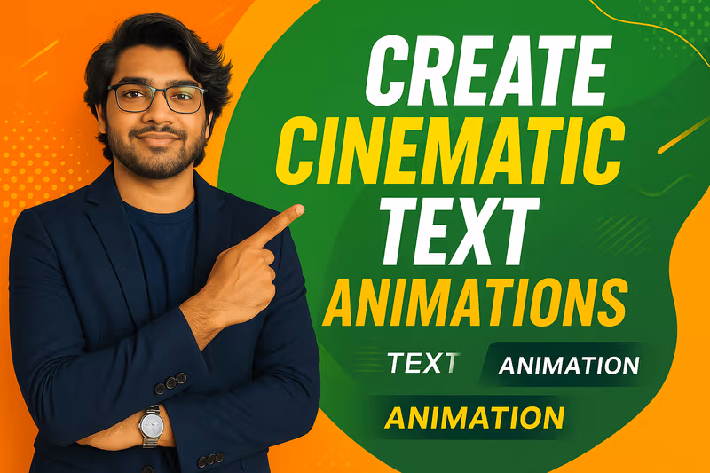 After Effects project showing cinematic trailer text animation with letters tracking in, creating a dramatic reveal.