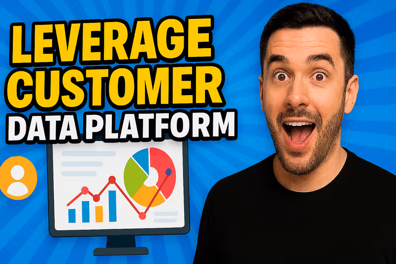 Illustration of data streams converging into a unified customer profile, representing a Customer Data Platform (CDP) success.