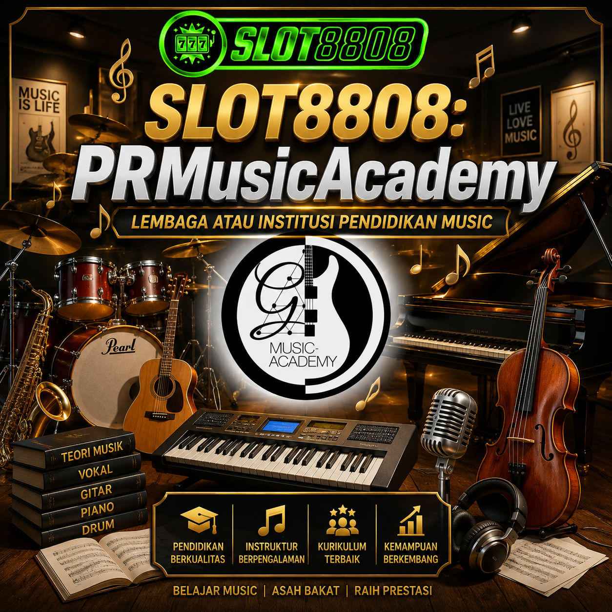 SLOT8808: PRMUSICACADEMY Lembaga Atau Institusi Pendidikan Music