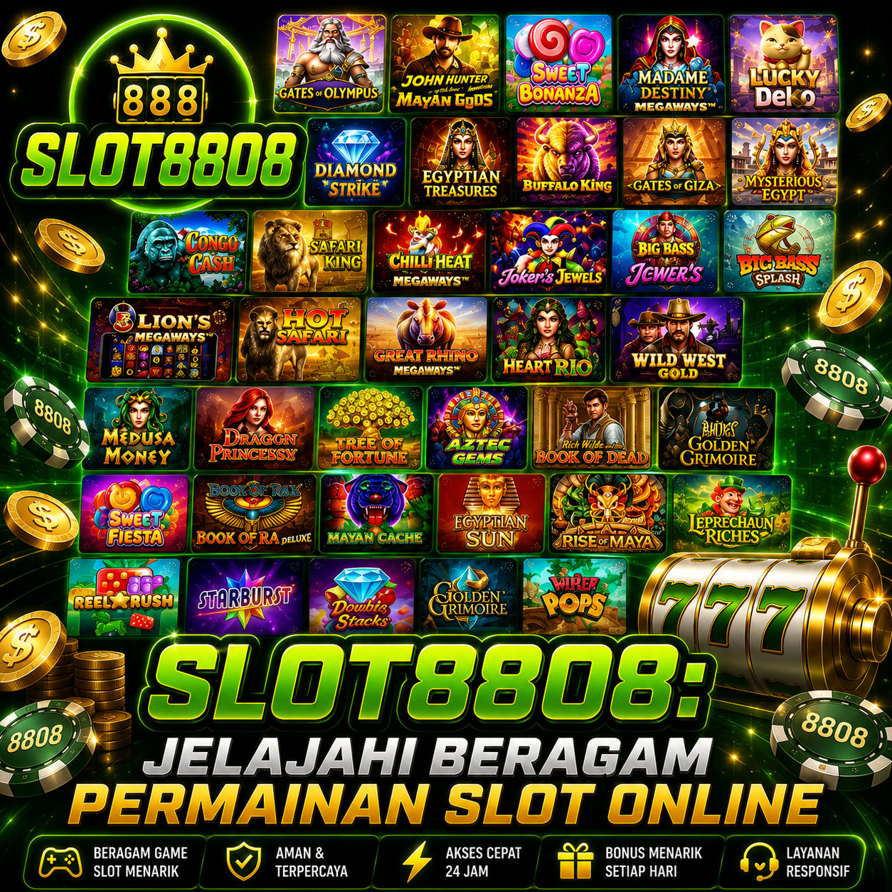 banner SLOT8808: Jelajahi Beragam Permainan Slot Online