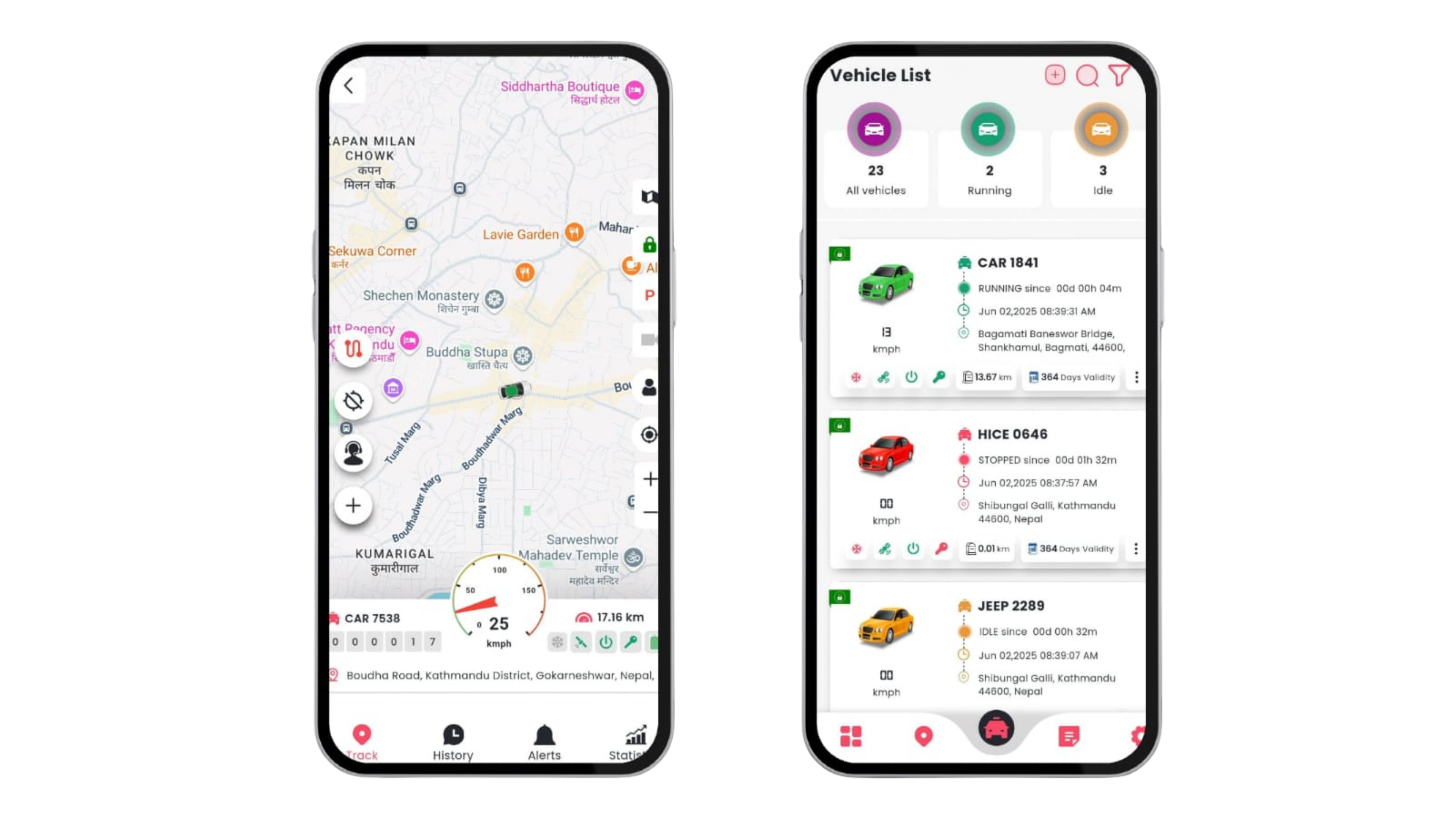 FleetBox live tracking dashboard