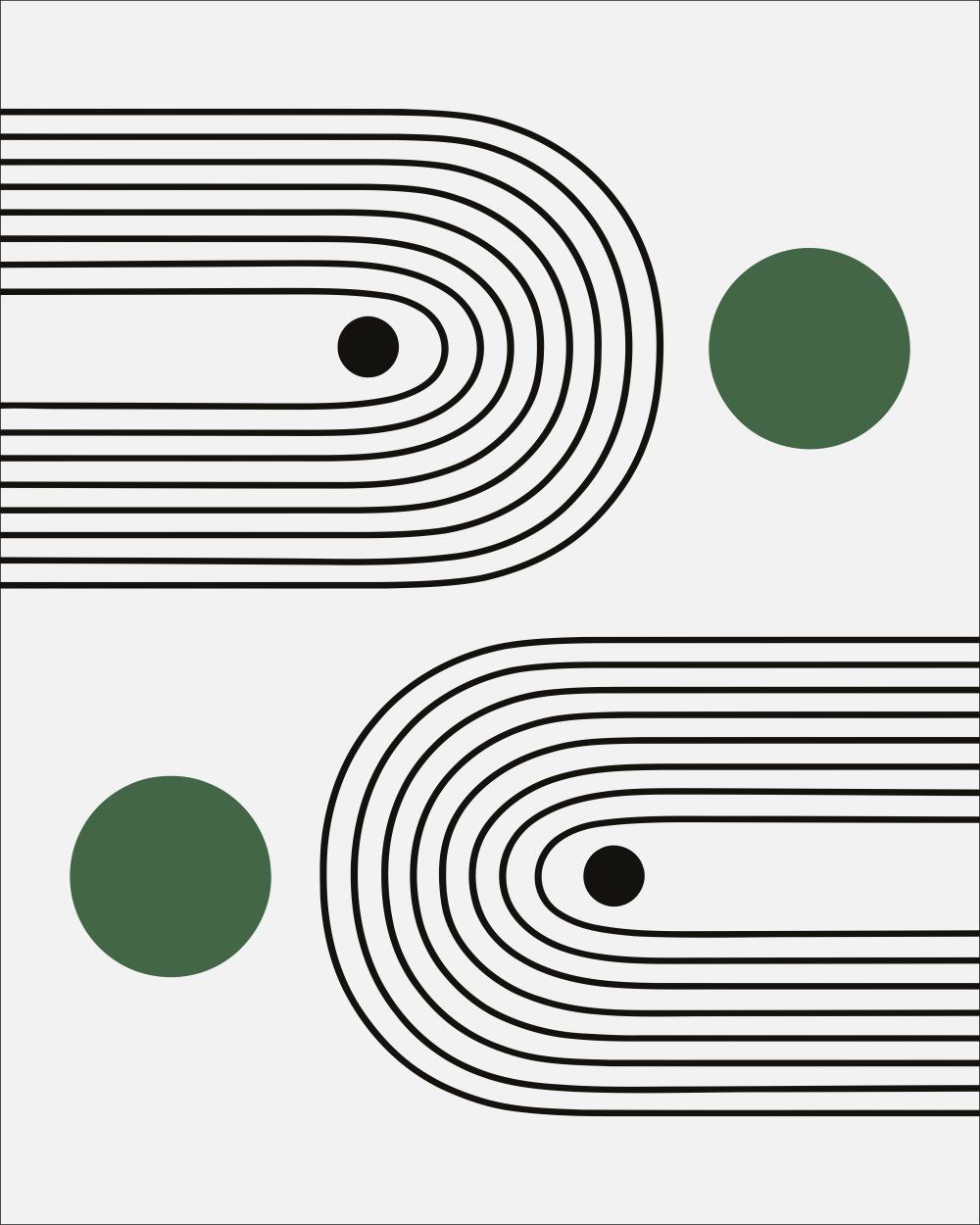 Konten Abstrak dengan Desain Geometri