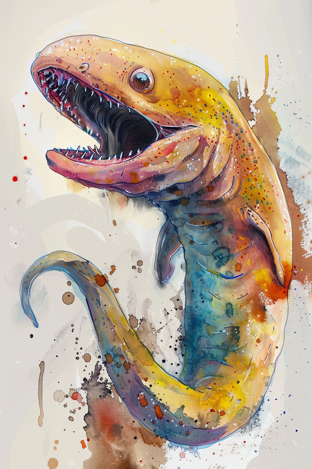 Konten Alligator dengan Mouth Terbuka