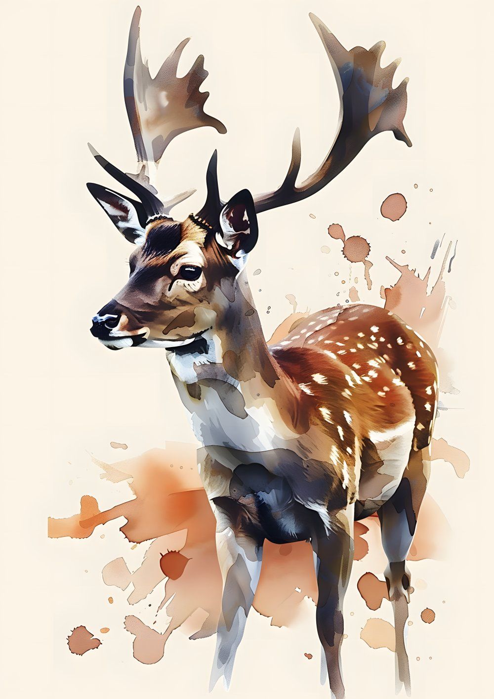 Konten Deer Art Print