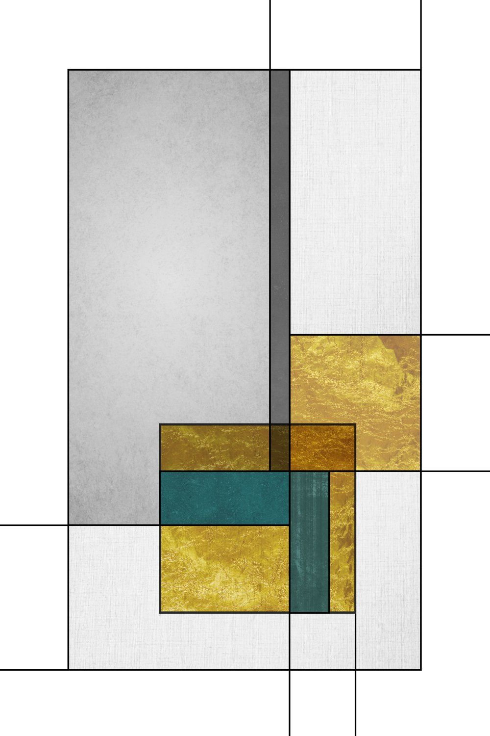Konten Lubang Putih dalam Pola Geometris