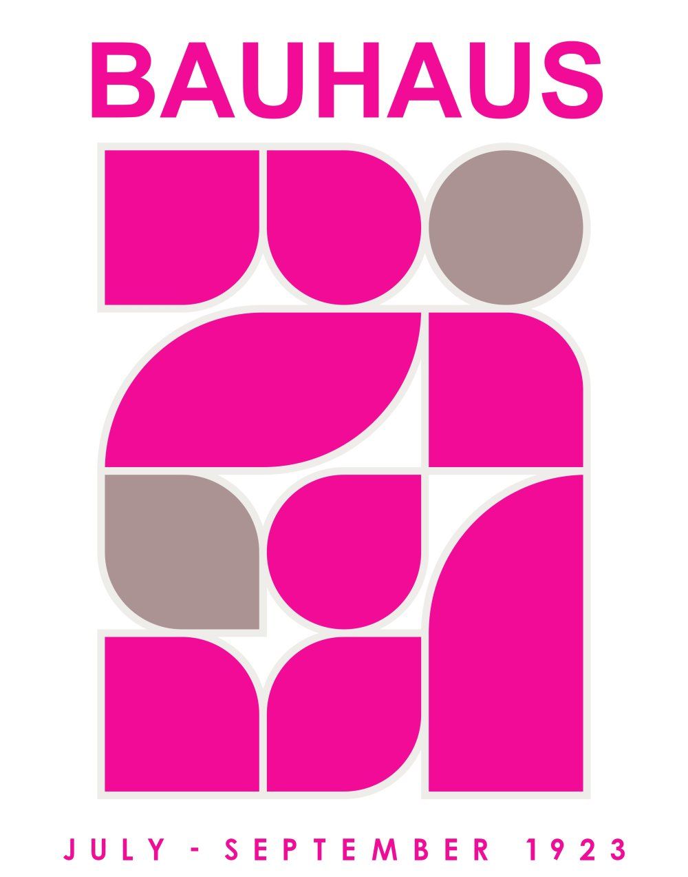 Konten Poster Art Exhibisi Bauhaus