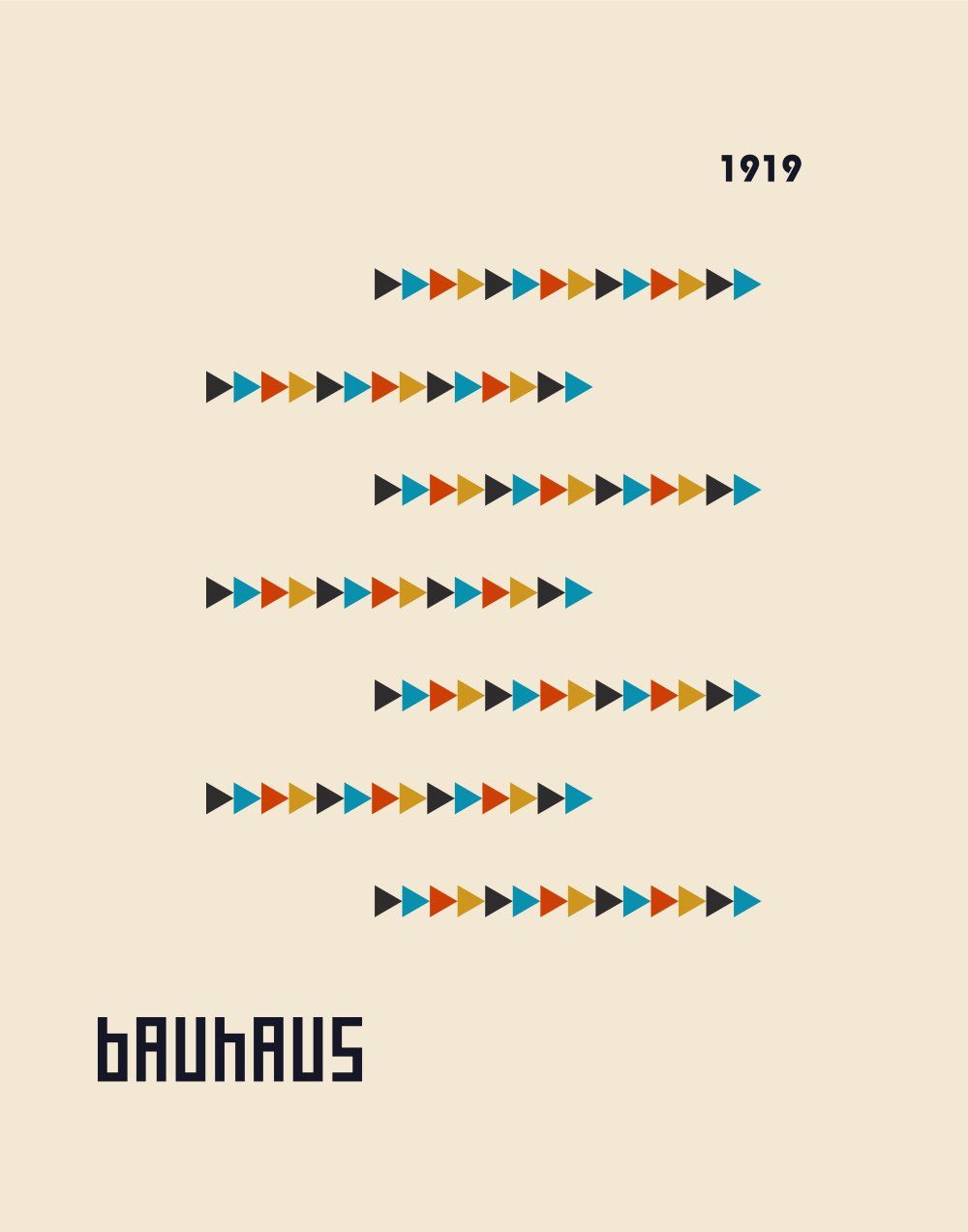 Konten Poster Bauhaus 1400 Plus 11X14 Inch