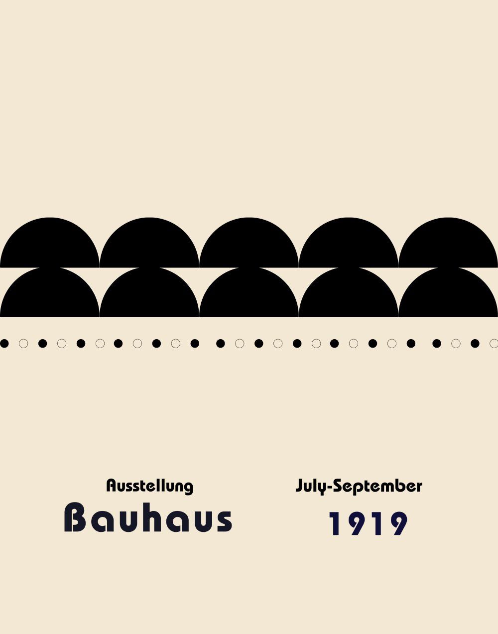 Konten Poster Bauhaus 1919