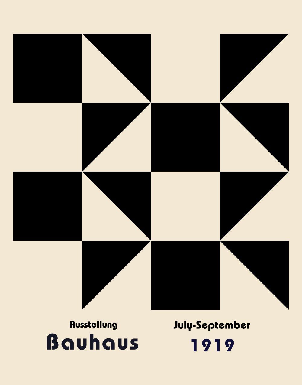 Konten Poster Bauhaus 1919