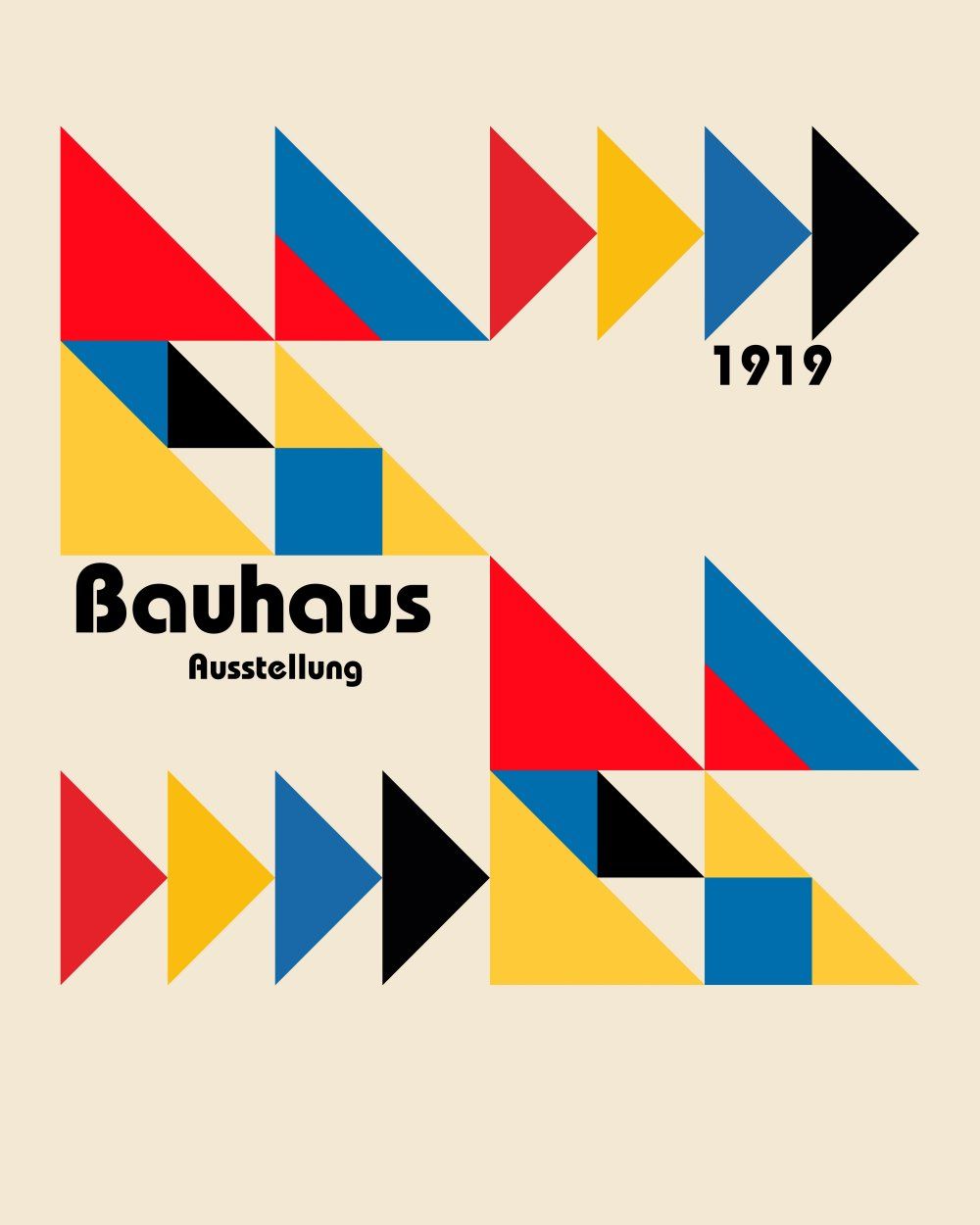 Konten Poster Bauhaus 1919
