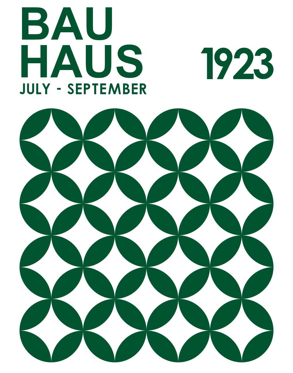 Konten Poster Bauhaus 1923