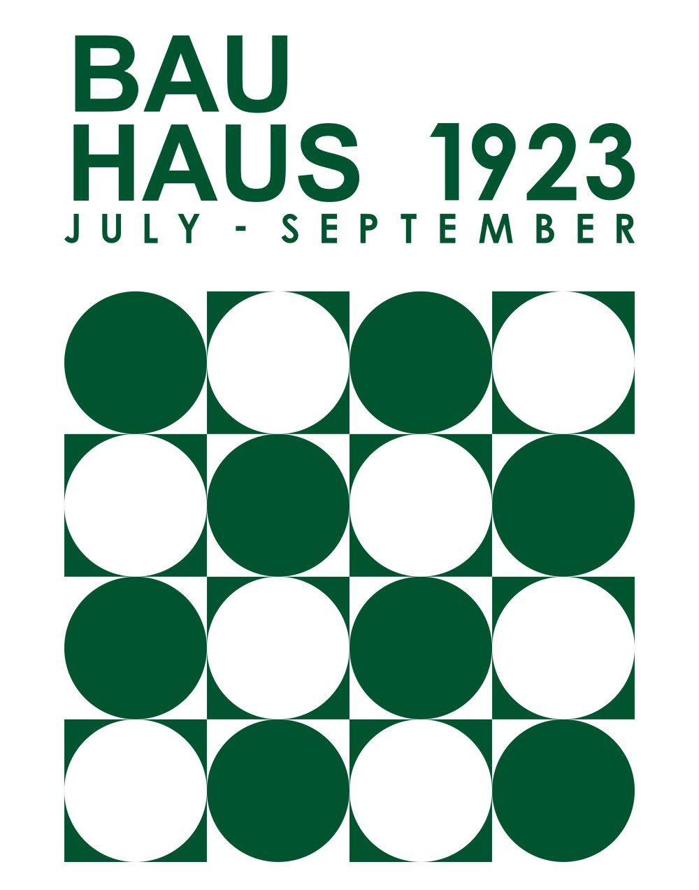 Konten Poster Bauhaus 1923